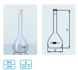 duran wheaton kimble - Balon joje, plastik kapaklı, NS 29/32 2000 ml