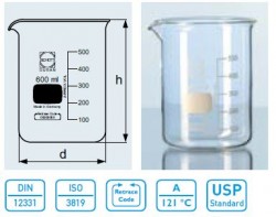 duran wheaton kimble - Beaker, Low Form, 600 Ml Duran