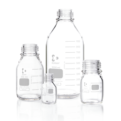 DURAN® Laboratory bottle, 10 ml , clear, graduated, GL 25, with screw-cap (PP) - Thumbnail
