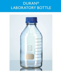 Laboratuvar şişesi mavi kapaklı 100 ml - Thumbnail