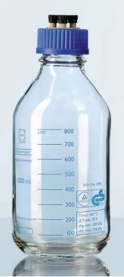 Laboratuvar şişesi HPLC GL 45 PP, 4 Portlu 500ml