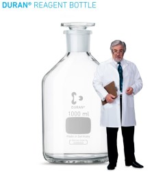 Miyar şişesi, dar boyunlu, cam kapaklı 10 ml - Thumbnail