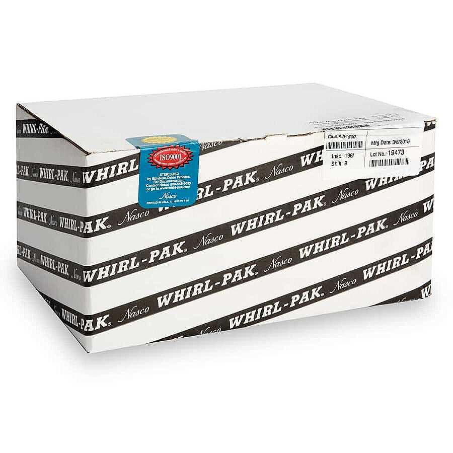 Whirl-Pak® Işık Duyarlı / Siyah  Steril Numune Poşeti (118 ml) - 500 Adet - 2